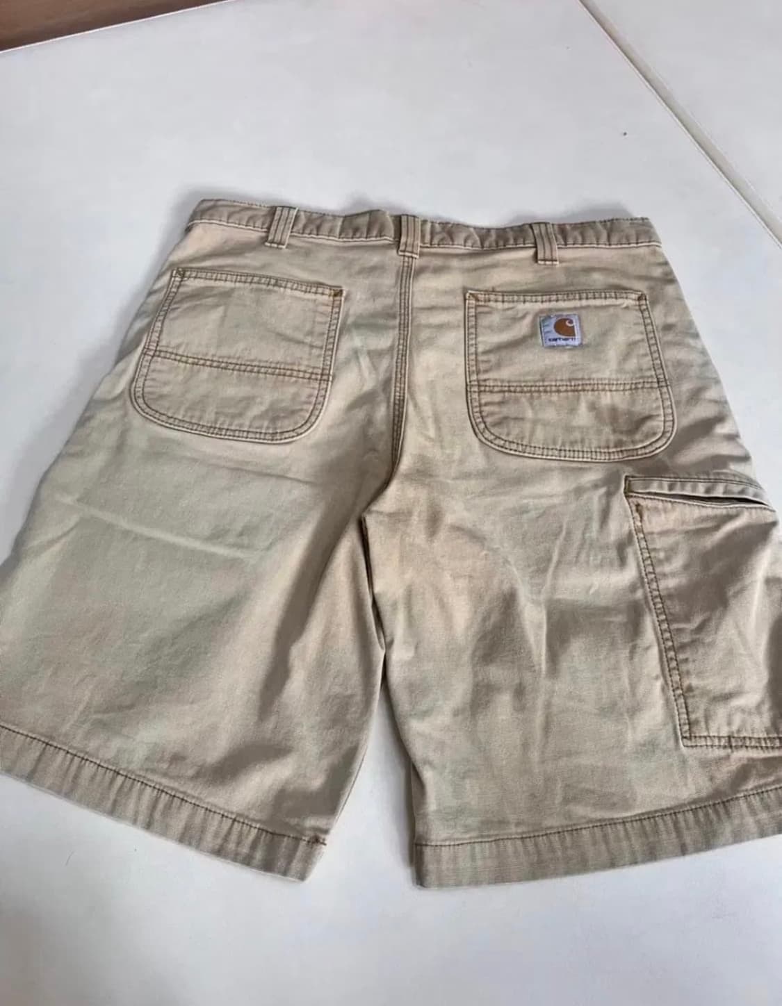 빈티지 칼하트 더티워싱 워크 하프팬츠 상품이미지3