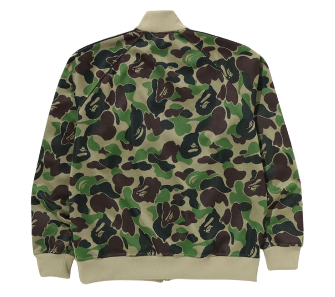 베이프 ABC 카모 자카드 트랙 자켓 그린 상품이미지2