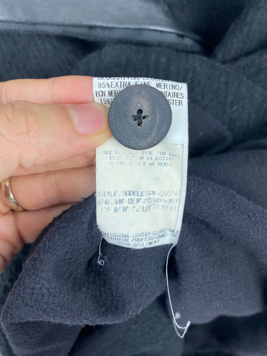 Helmut Lang 헬무트 랭 숄카라 레더 코트 자켓 S 상품이미지5
