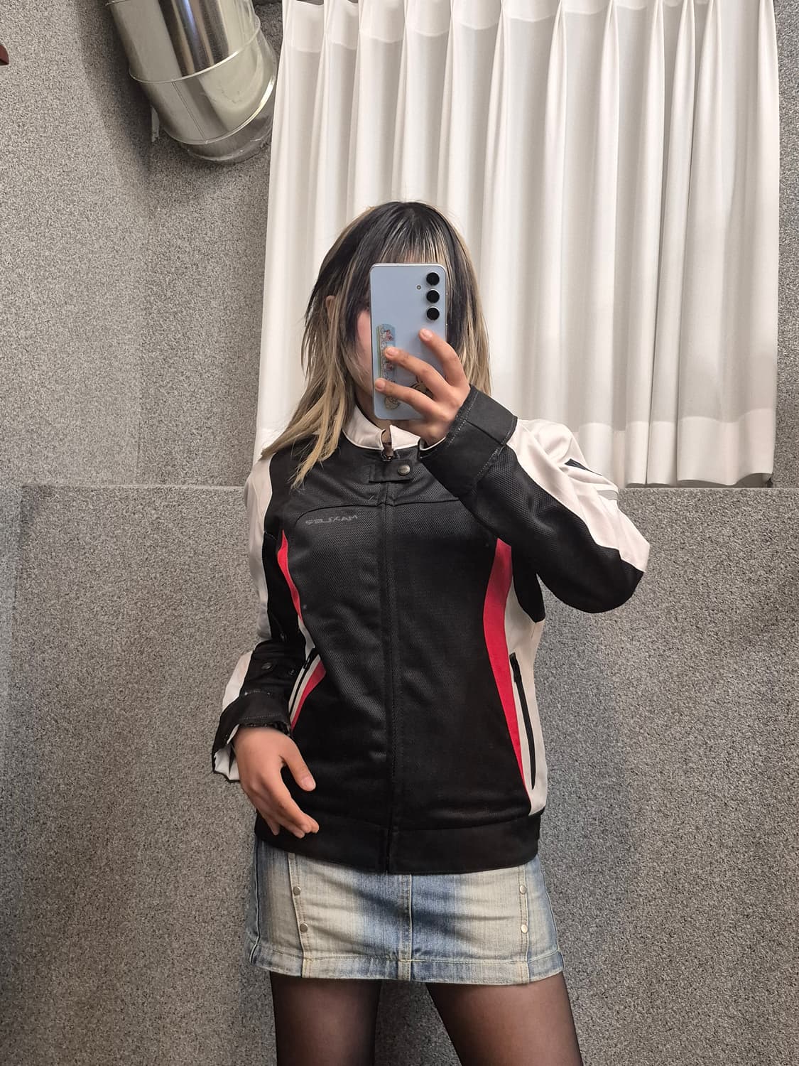 3 COLORED BIKER JACKET  상품이미지1