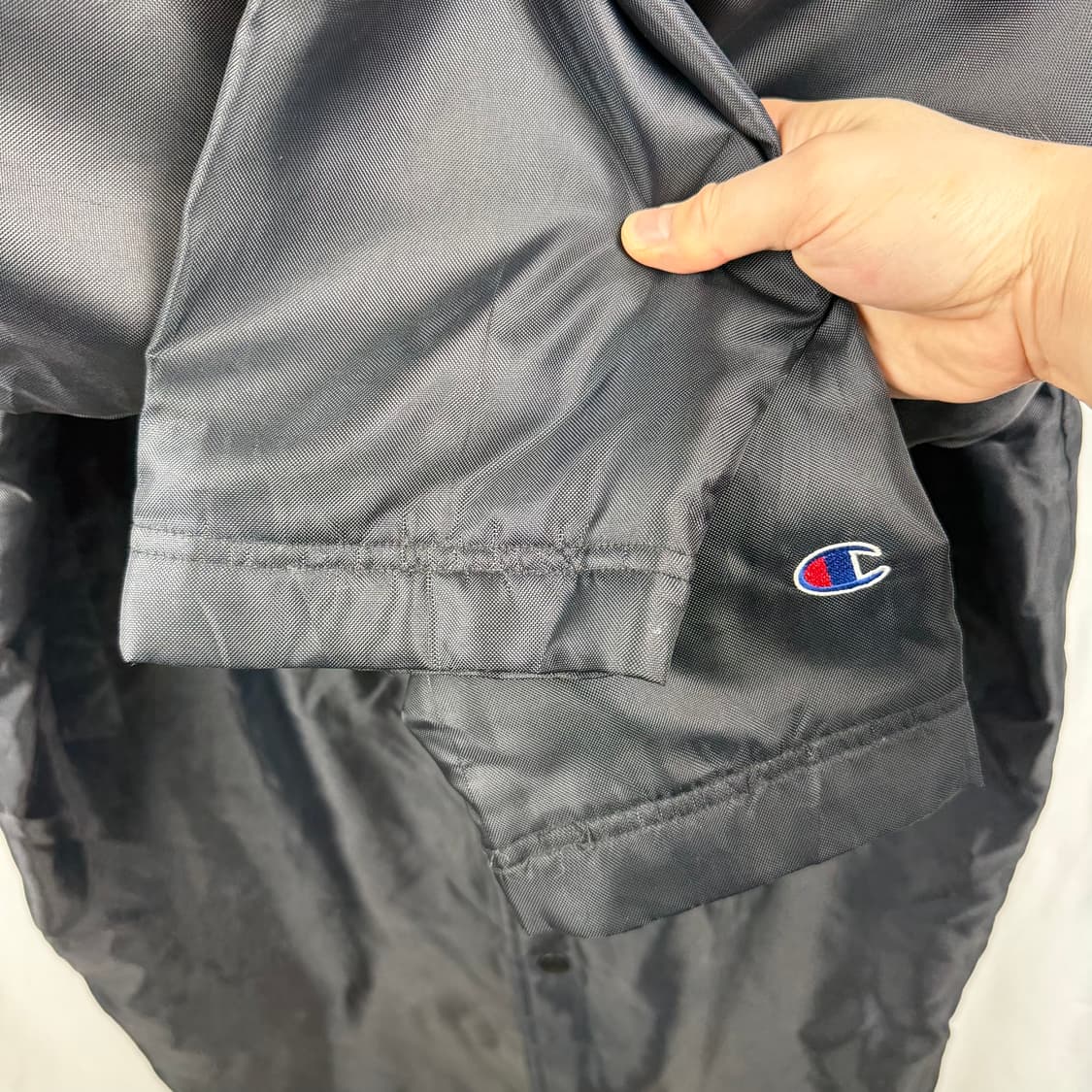 (L) 챔피온 올드스쿨 백로고 양털 돕바 블랙 상품이미지5