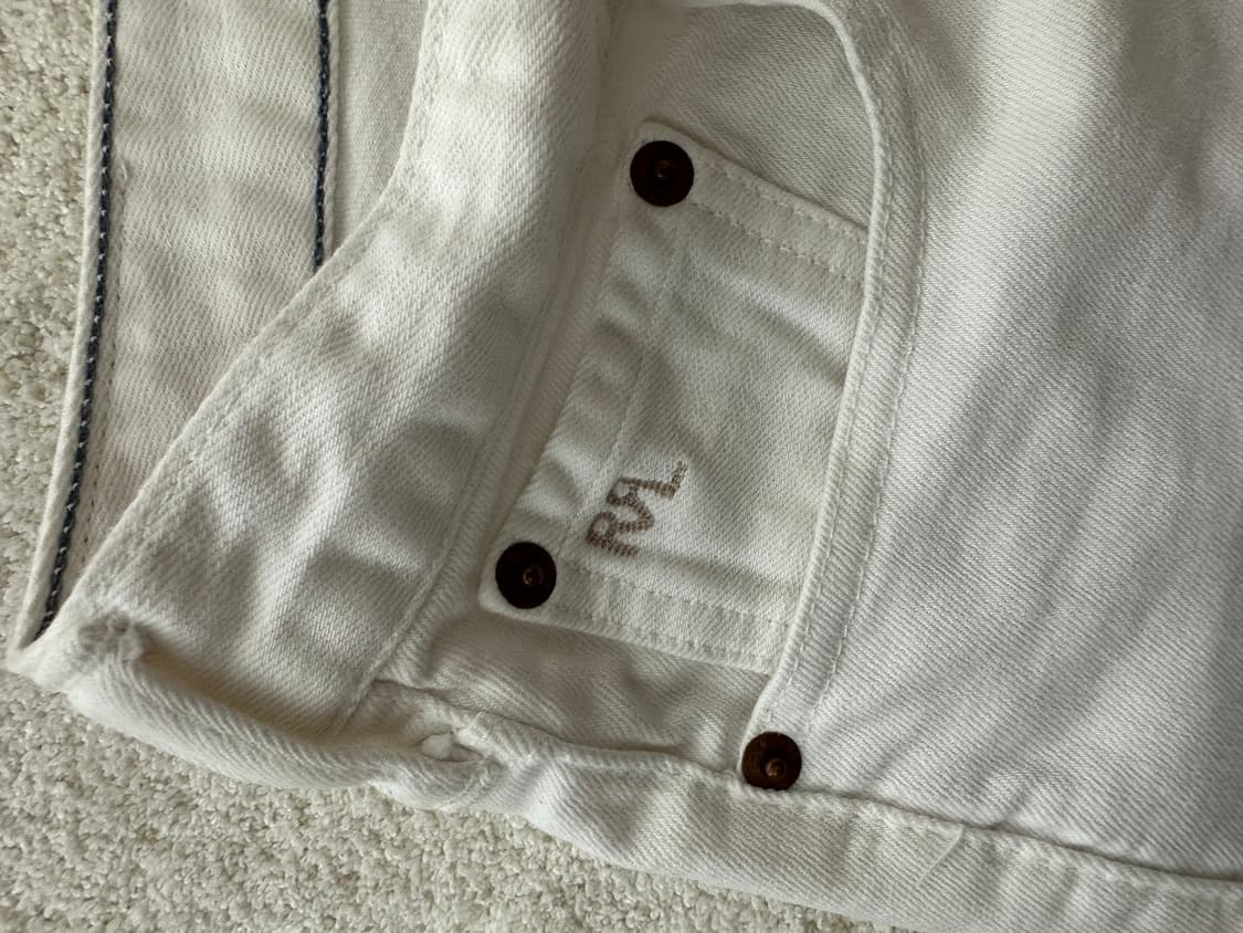 RRL 더블알엘 스키니핏 화이트 데님 26 상품이미지3