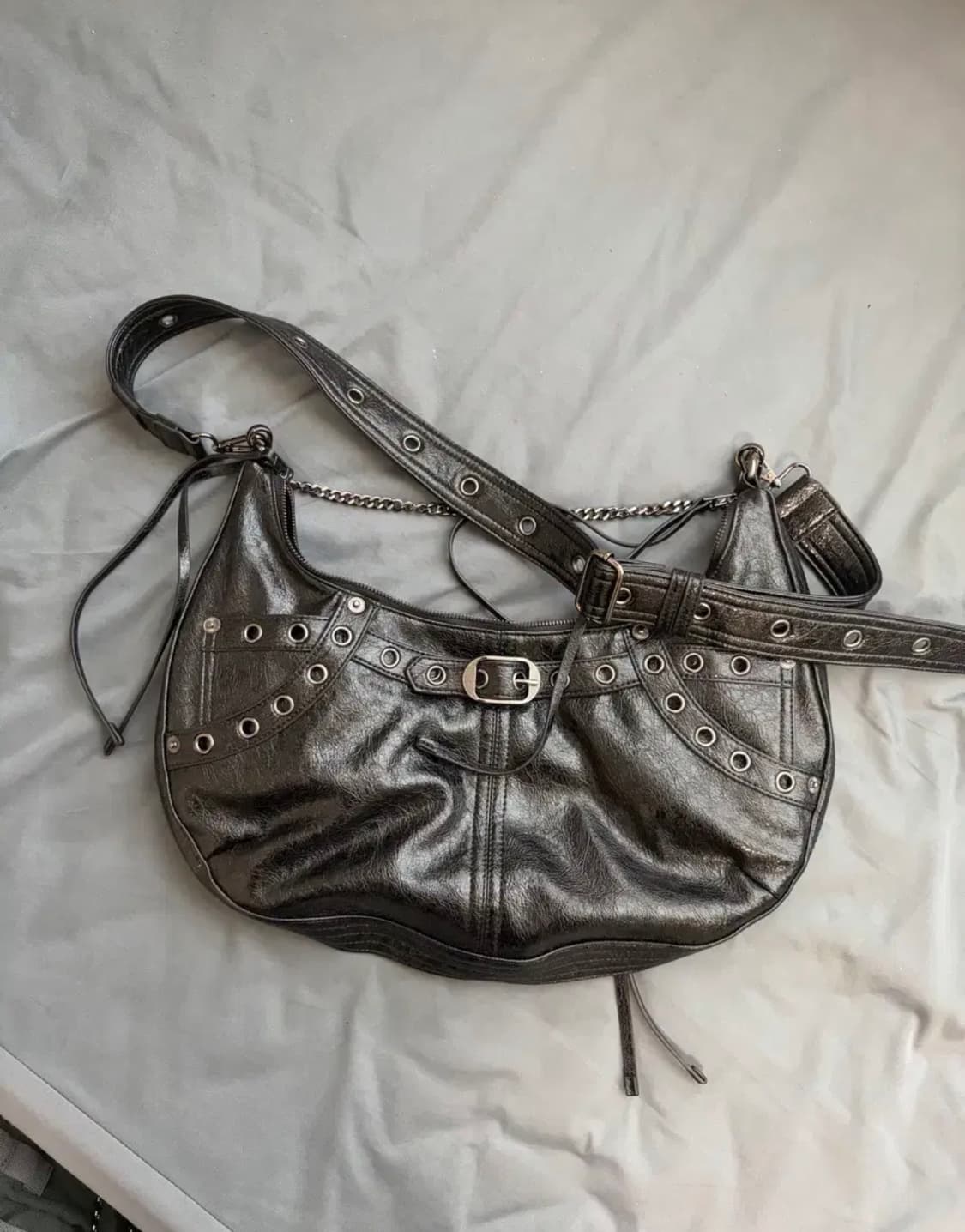 매종미네드 레더 모터사이클 백 상품이미지1