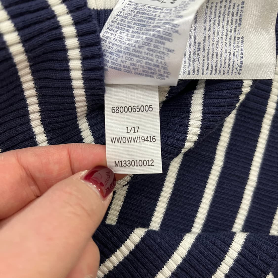 [S] 타미힐피거 여성 스트라이프 폴로 원피스 0102M1 상품이미지5