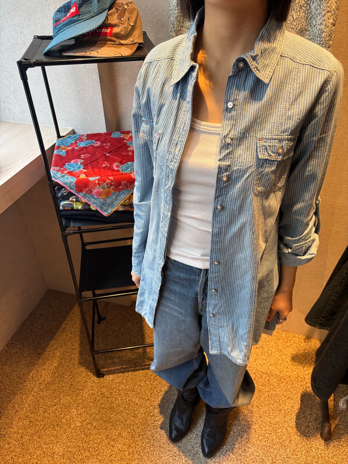 Slim Fit Striped Shirt 상품이미지1