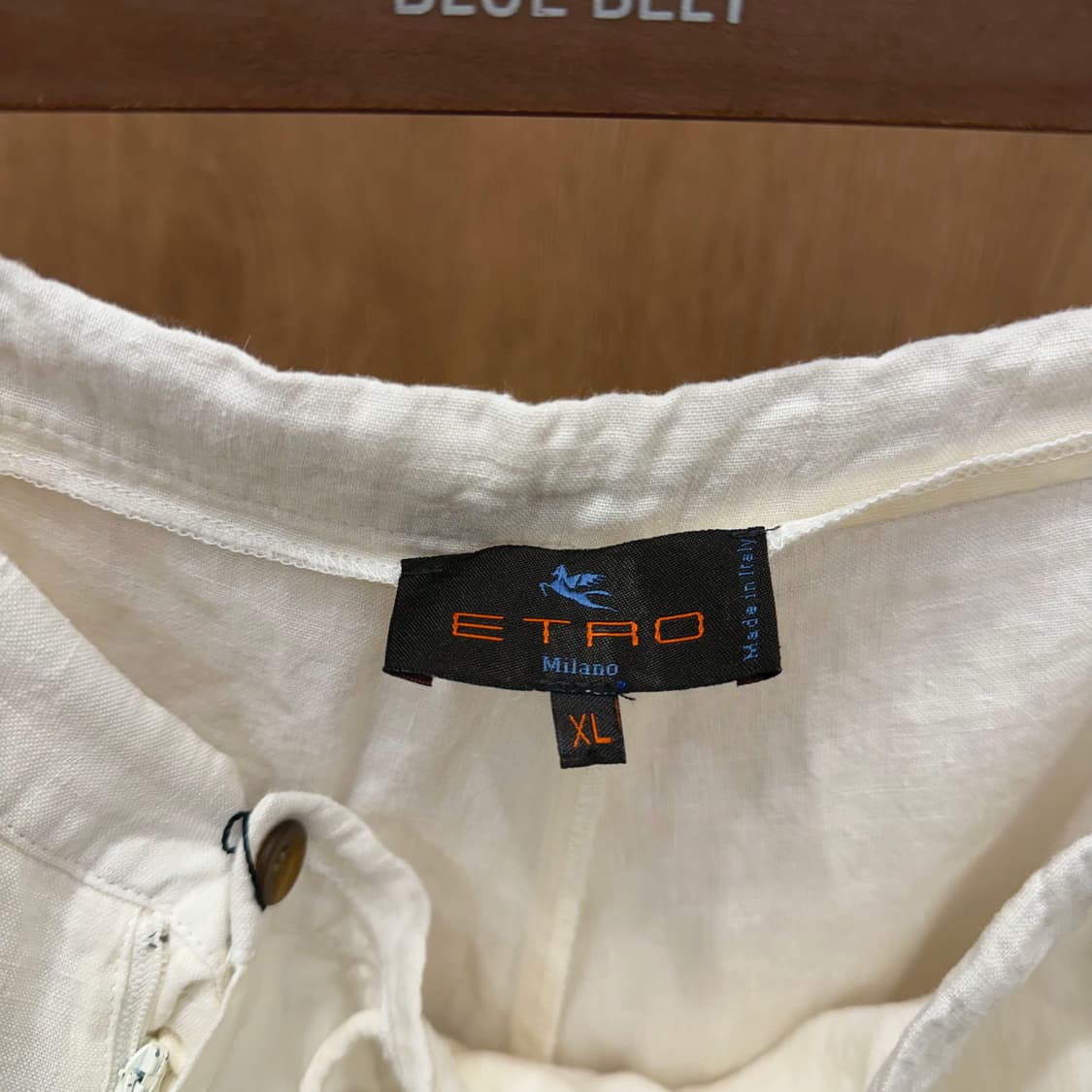 에트로 린넨 팬츠 허리 스트링 디테일 와이드 스트레이트핏 아이보리 상품이미지6