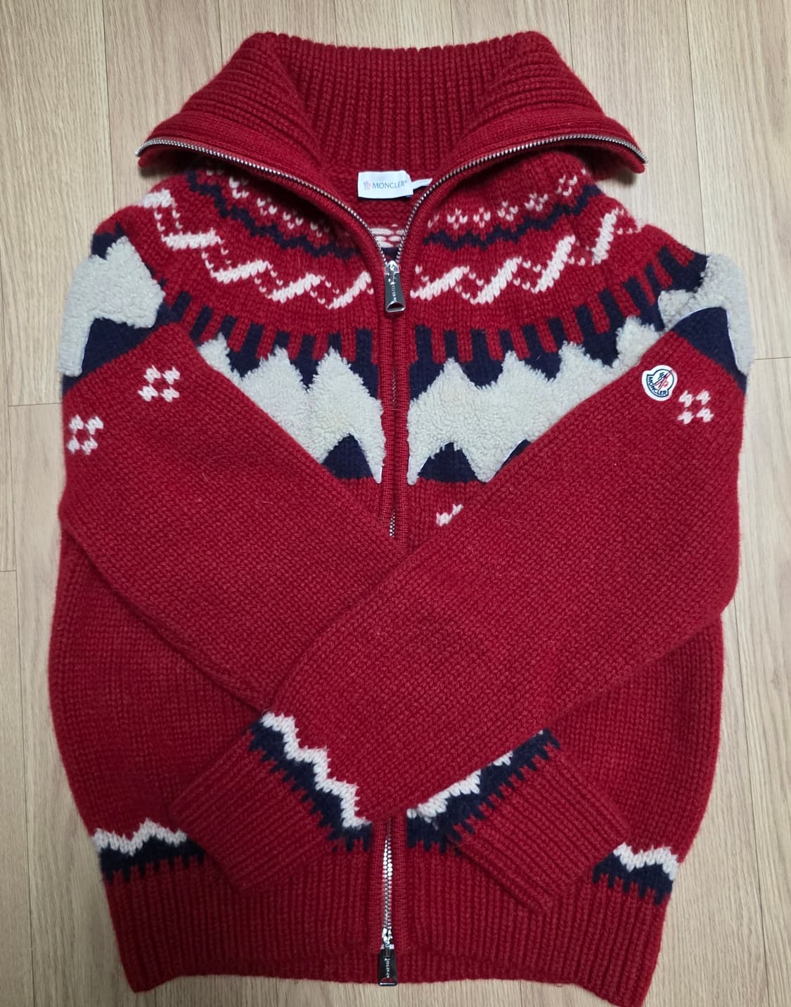 XL) 몽클레어 스웨터 집업 상품이미지1