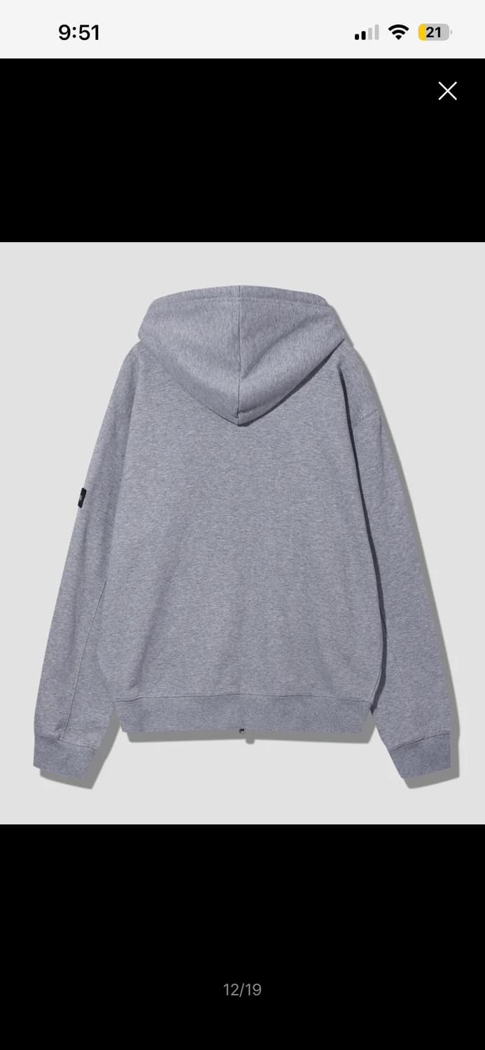 2WAY 오버핏 스몰 지프 후드집업 (JR5TZU051MG) 상품이미지2