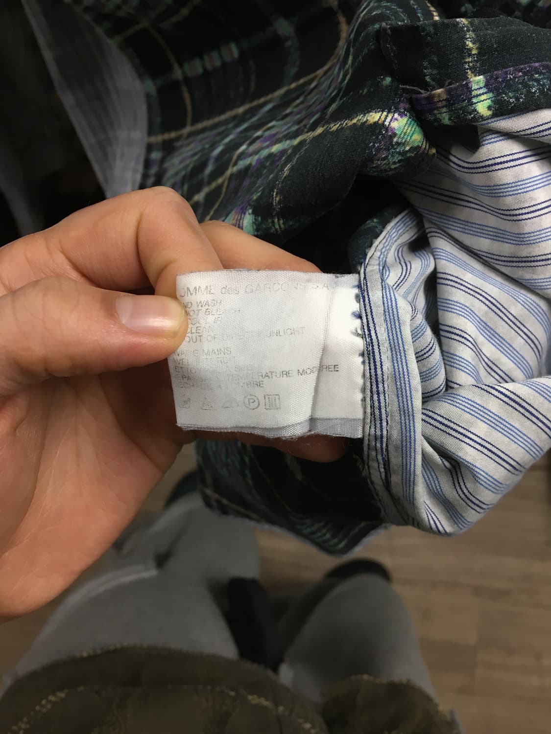 꼼데가르송 셔츠 라인 M 상품이미지7