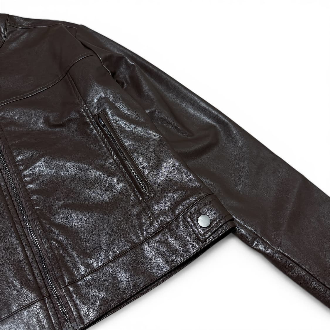 Miigwech Crop Leather Jacket 상품이미지2