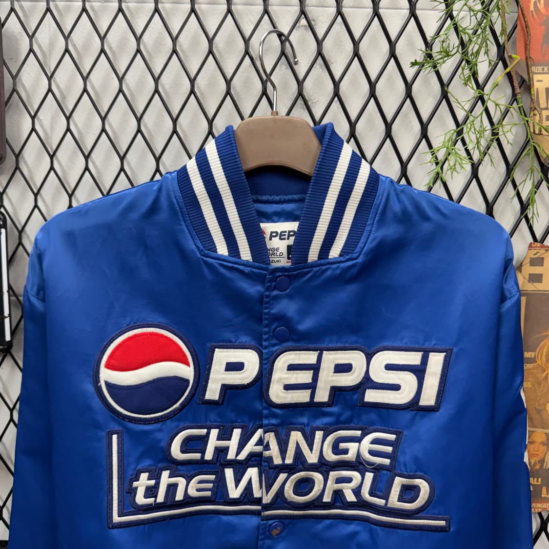 00s MLB X 이치로 스즈키 펩시 스타디움 자켓 블루 상품이미지3