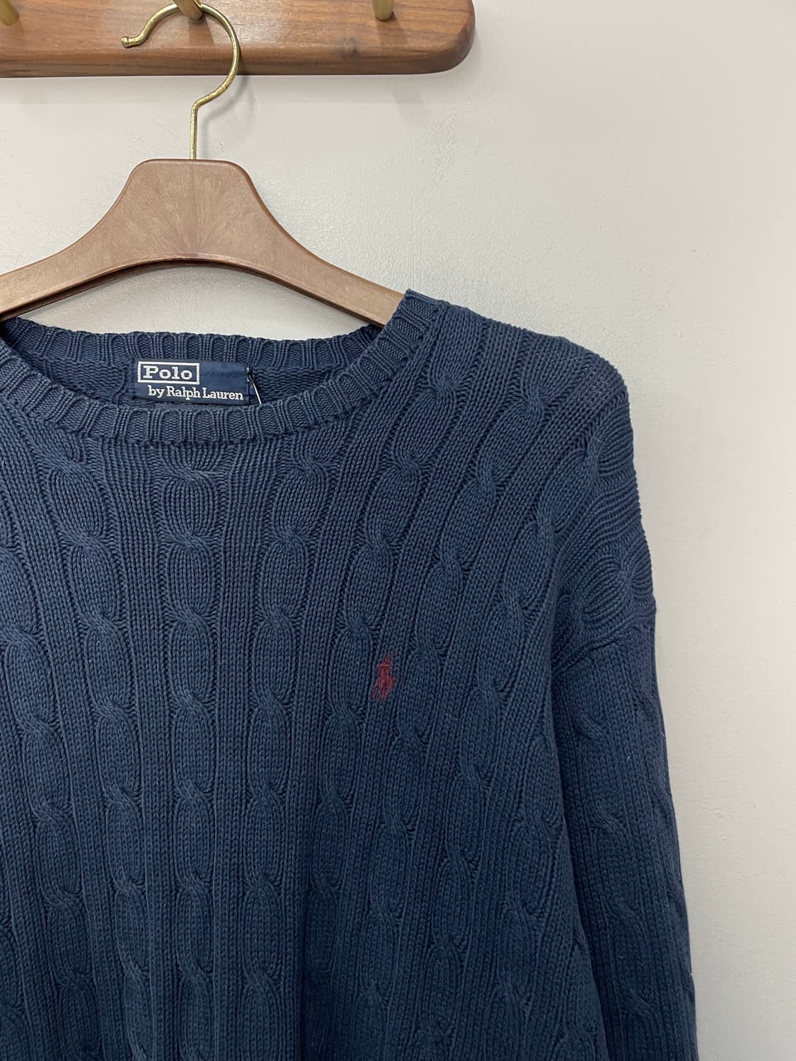 폴로 랄프로렌 라운드넥 네이비 니트 H2565 상품이미지3
