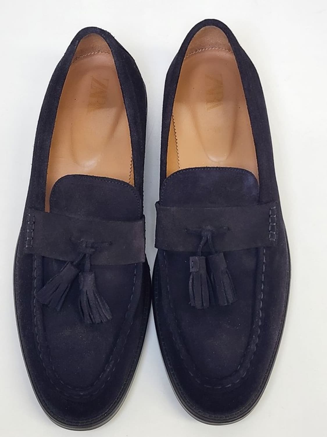 ZARA 네이비 스웨이드 테슬 로퍼 285 상품이미지2