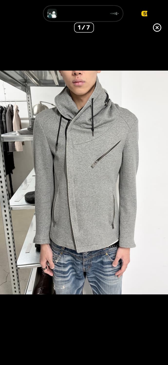 2000‘s 캐서린 햄넷 비대칭 스웨트 후디 자켓 상품이미지1