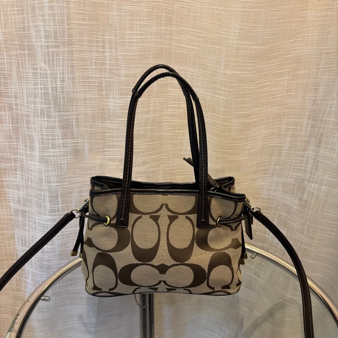 정품 코치 패브릭 토트백 크로스백    상품이미지7