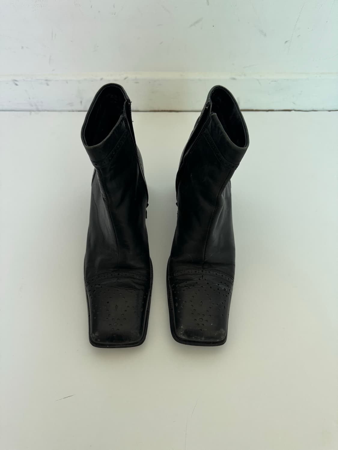 빈티지 스퀘어 앵클부츠 상품이미지1