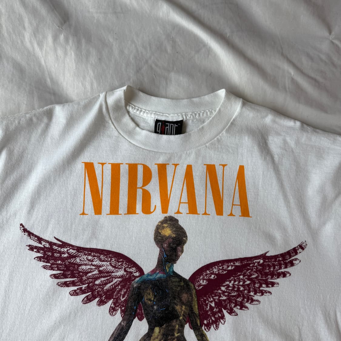 너바나 'In Utero' 엔젤 싱글스티치 XL 상품이미지3