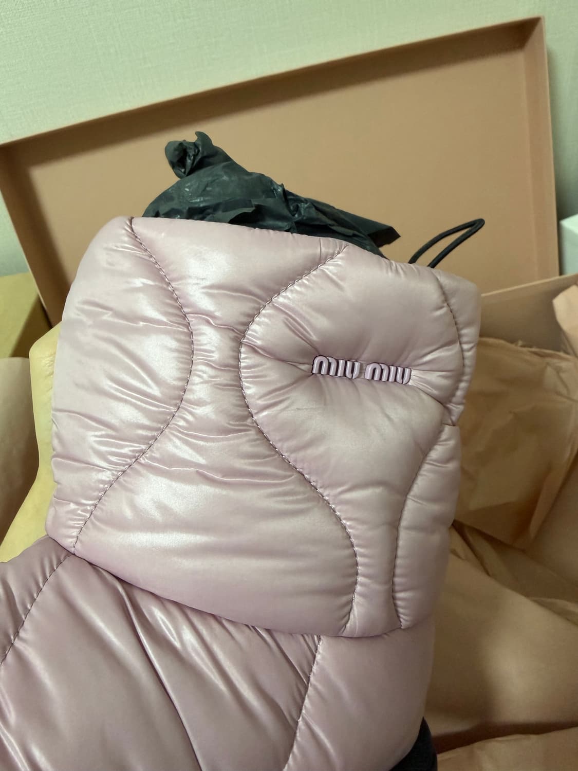 미우미우 패딩부츠 35.5사이즈 새상품 핑크 상품이미지4