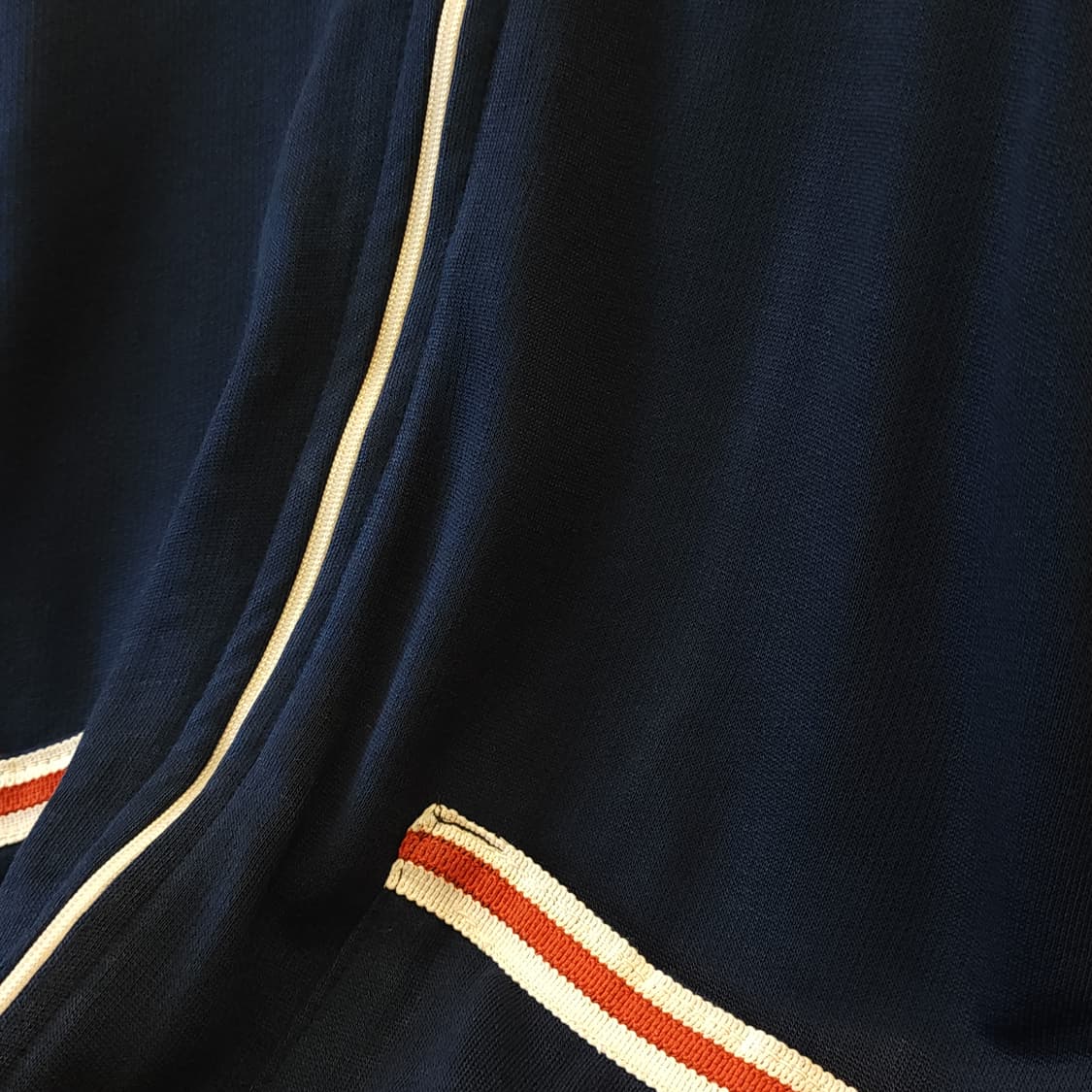 70s 빈티지 트레이닝 집업 자켓 스트라이프 블루 m  상품이미지10