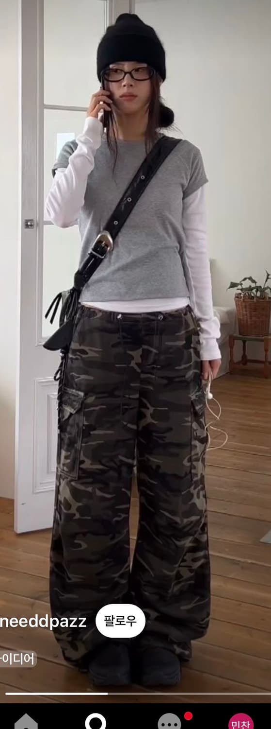 테이크이지 카모 바지. 자이언트핏 솔리드 스웻 팬츠 XL 상품이미지10