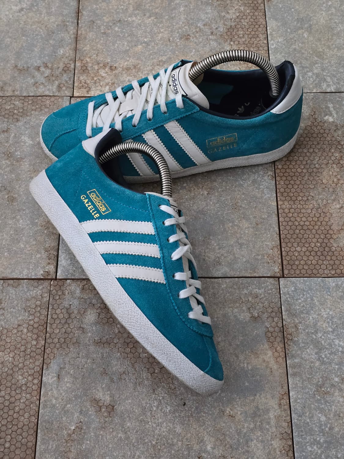 (220)아디다스 빈티지 가젤 아쿠아 블루  상품이미지6