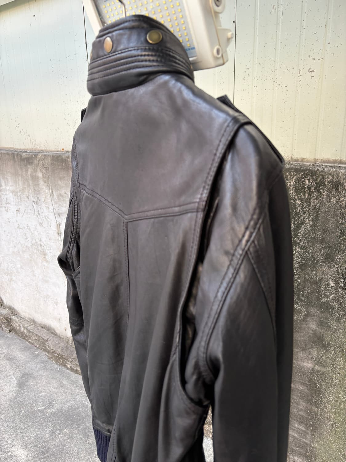 House of Blues 리얼 레더 투웨이 집업 자켓 상품이미지6