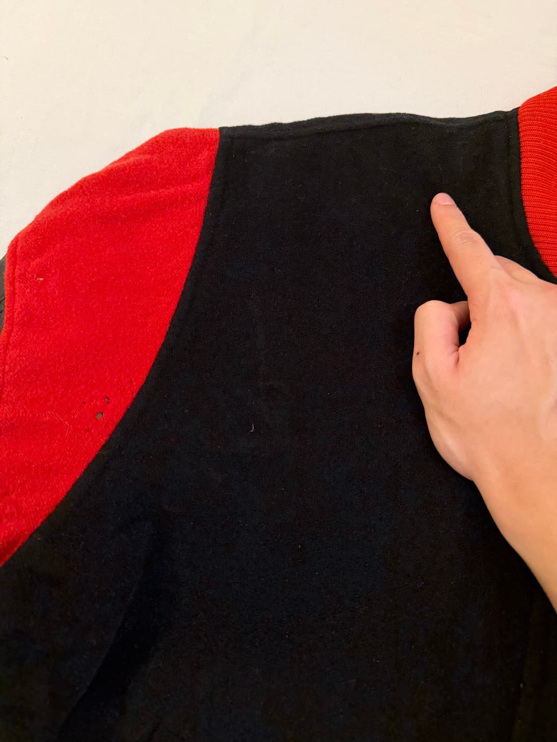 90s 나이키 조던 아카이브 가죽 울 바시티 자켓 상품이미지6