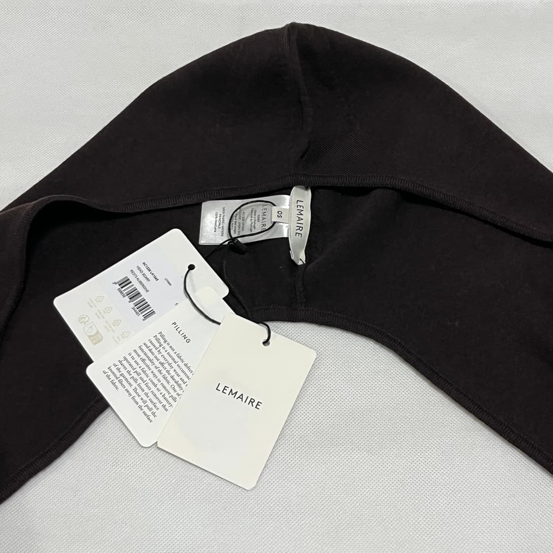 르메르 25fw HEAD SCARF 헤드 머플러/브라운 상품이미지3