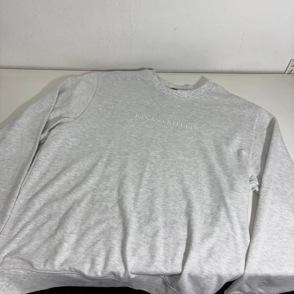 XL 바나나리퍼블릭 멜란지그레이 루즈핏 코튼 맨투맨 상품이미지1