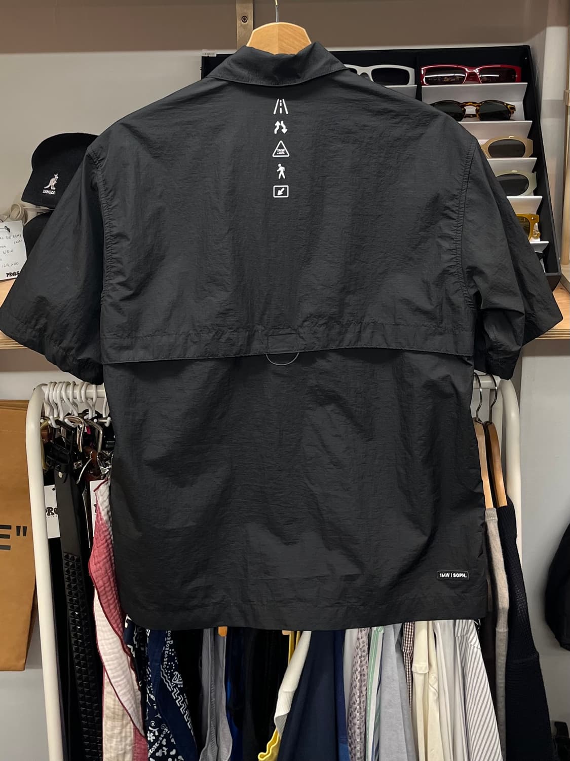 [90] 1MW by SOPH. 블랙 반팔 셔츠 상품이미지4