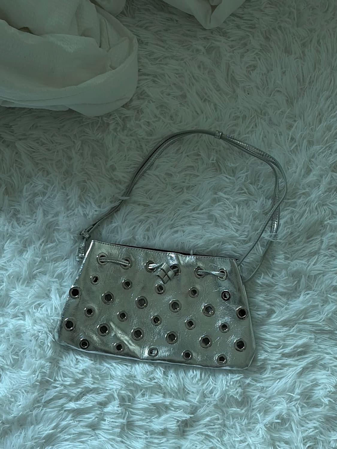 실버 빈티지 핸드백 상품이미지1