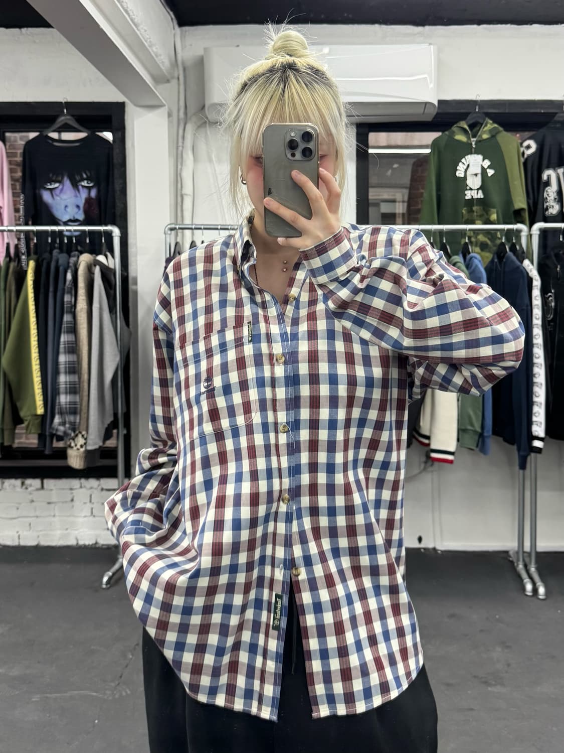 팀버랜드 체크패턴 셔츠 상품이미지1