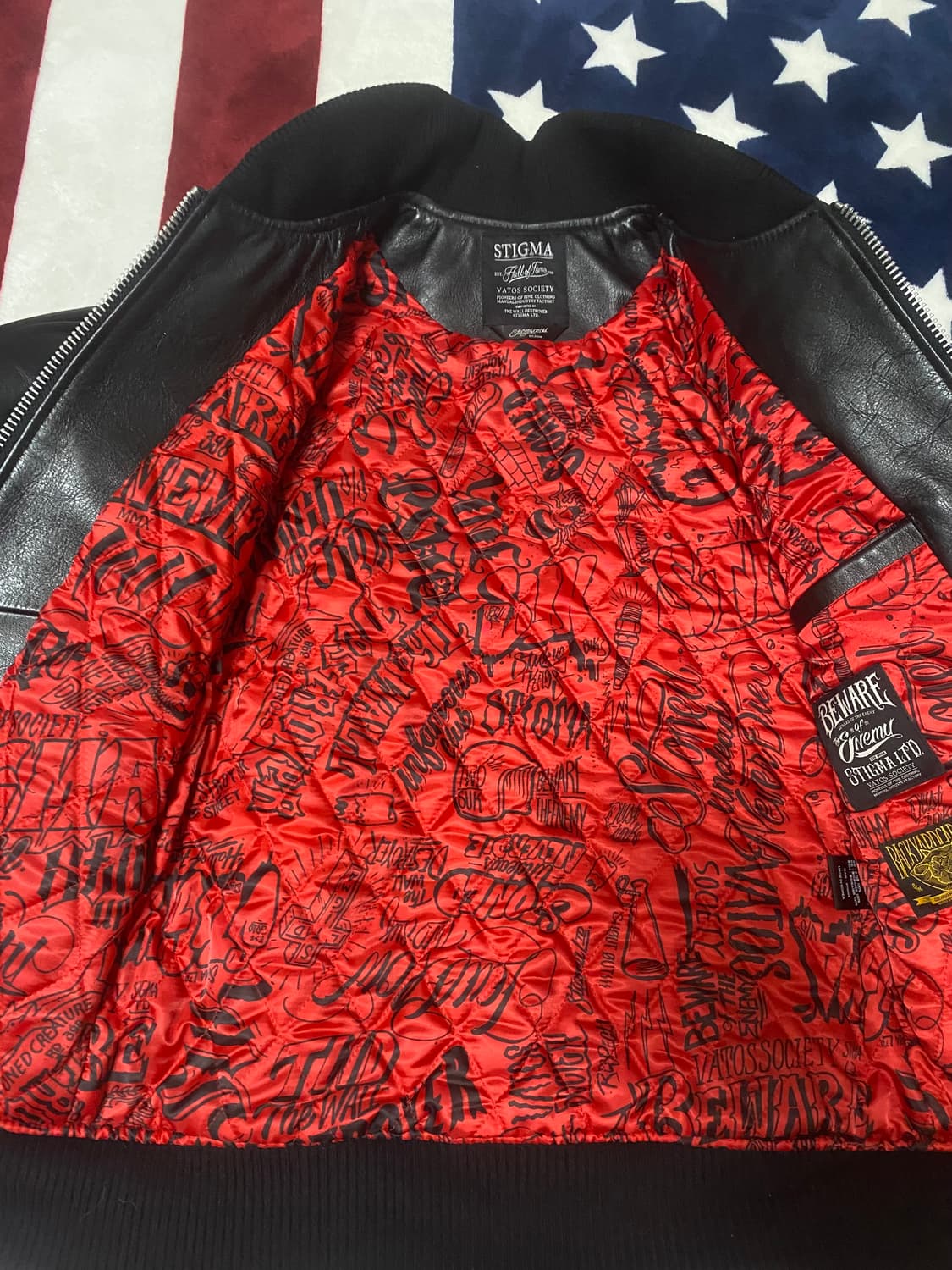 스티그마 MA-1 소가죽 자켓 상품이미지5