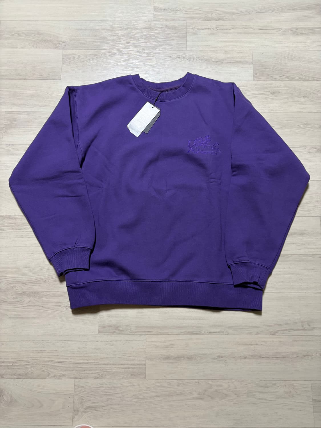 듀테로 90S 스웻 셔츠 헤븐 퍼플 L사이즈 판매 상품이미지1