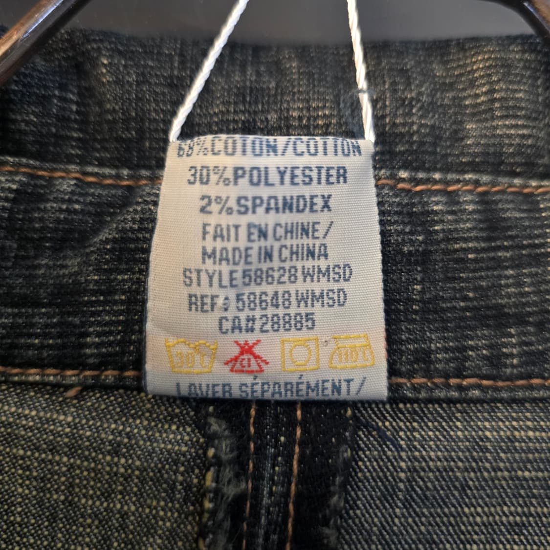 아메리칸빈티지 웨스턴 데님 원피스 롱 청자켓  상품이미지8