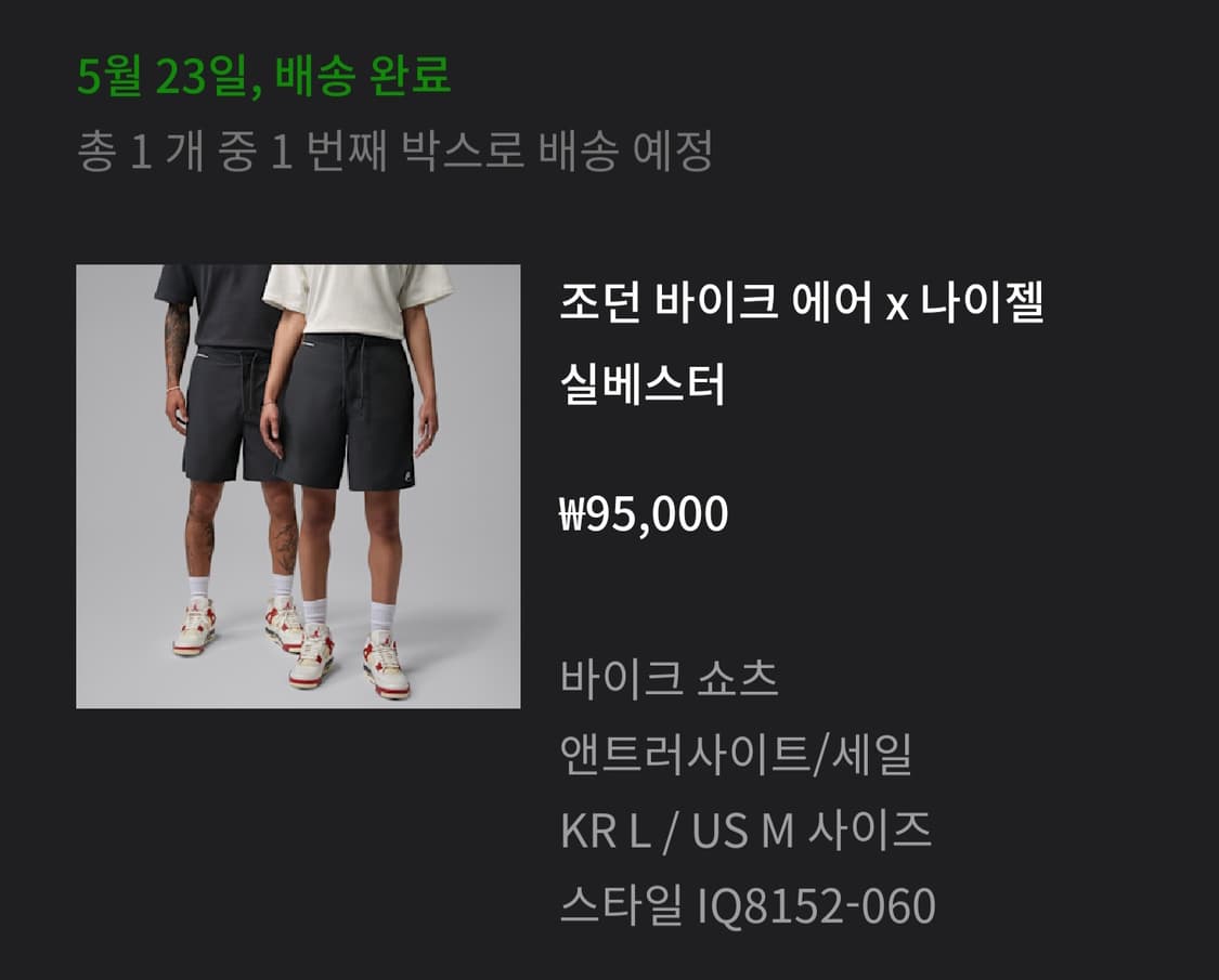 [M] 조던 x 나이젤 실베스터 바이크 쇼츠 앤트러사이트 상품이미지8