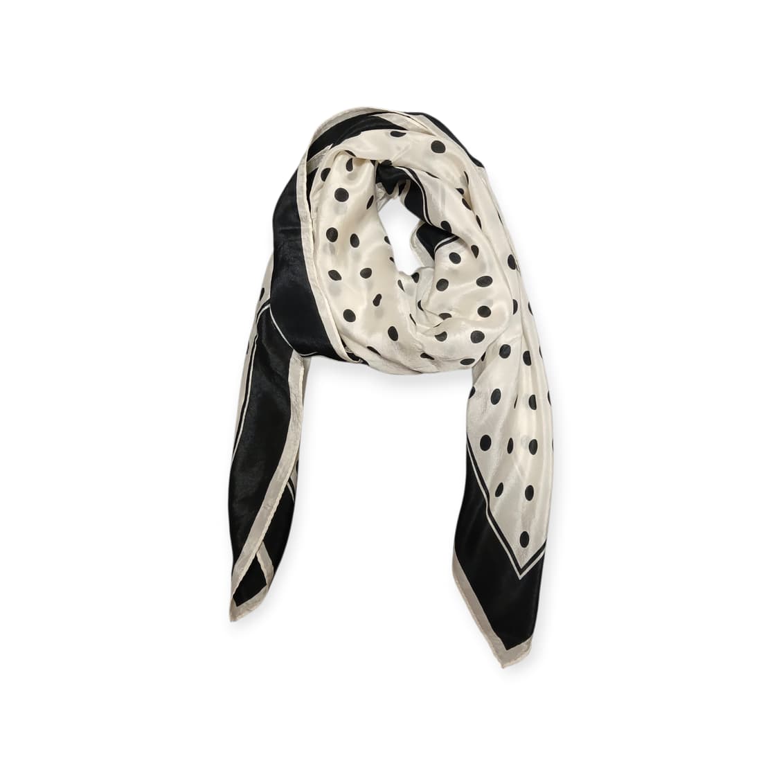 모리걸 땡땡이 사각 실크스카프  상품이미지1