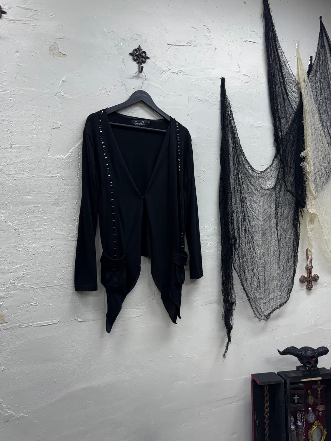 Cavaria 00s stud gimmick cardigan 상품이미지1