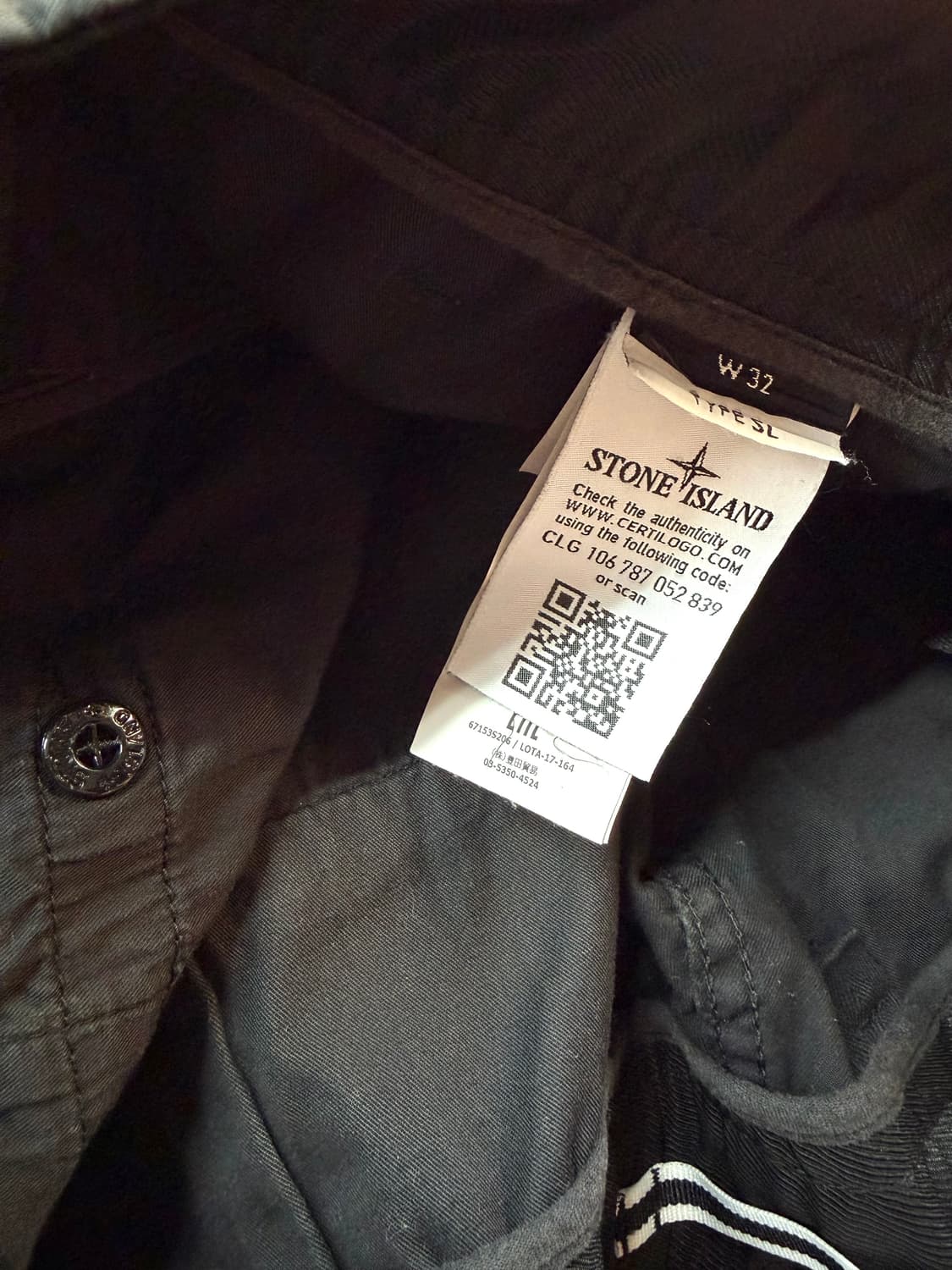 32~33/ 스톤아일랜드 와펜패치 클래식 카고팬츠 상품이미지9