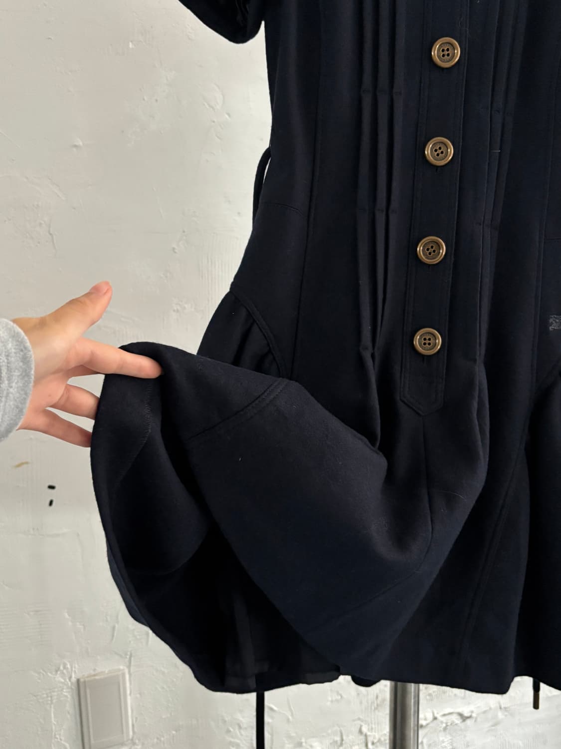 Burberry 버버리 블루라벨 네이비 버튼 원피스 상품이미지8