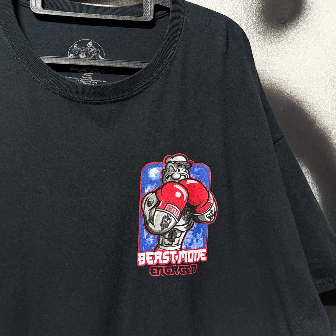 90s USA Popeye 빅사이즈 뽀빠이 프린팅 반팔 티셔츠 상품이미지3