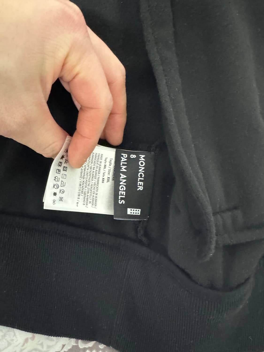 정품 몽클레어 팜엔젤스 벨벳 로고 자켓 상품이미지8