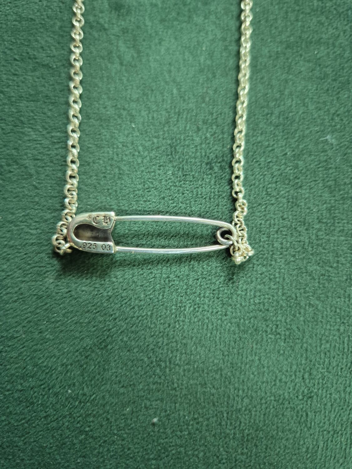 크롬하츠 세이프티핀 다이아 목걸이 20인치 상품이미지3