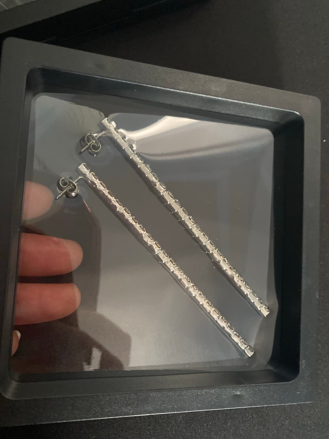 큐빅 롱 드롭 귀걸이 상품이미지4