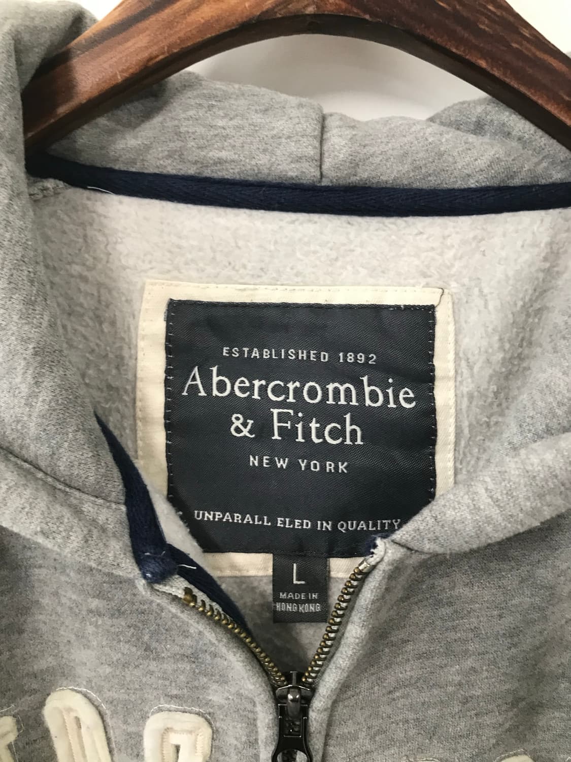 아베크롬비 y2k 와투케 그레이 아방핏 후드집업 상품이미지6
