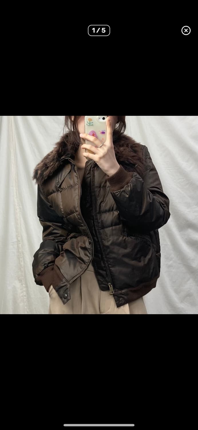 폴로 브라운 패딩 상품이미지1