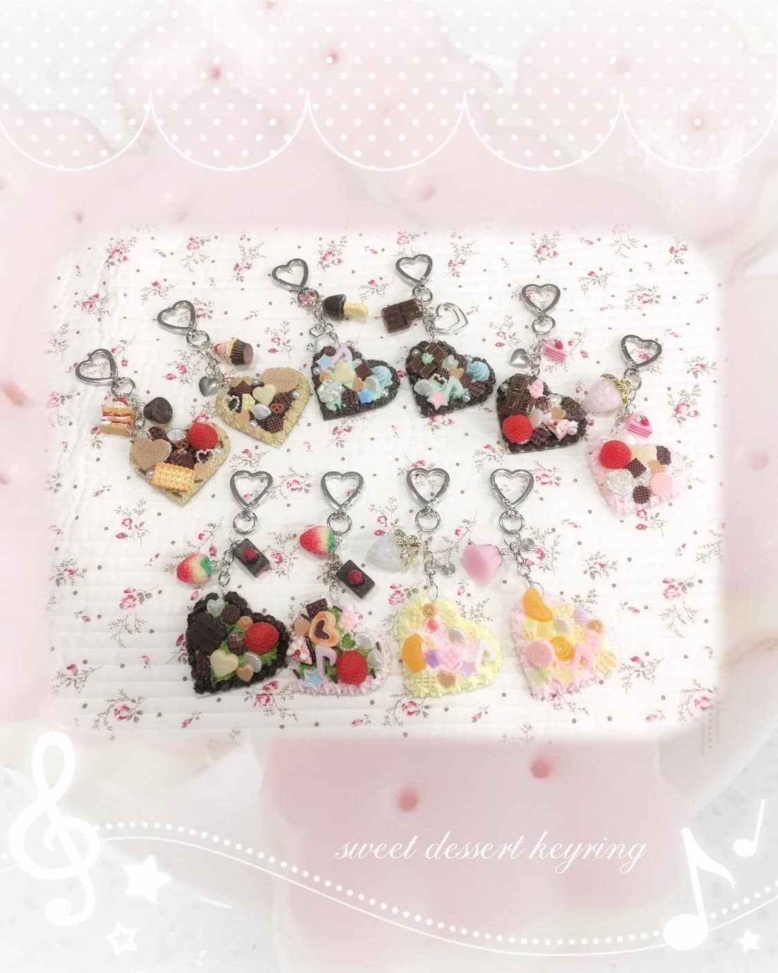 핸드메이드 데코덴 디저트 키링 상품이미지1