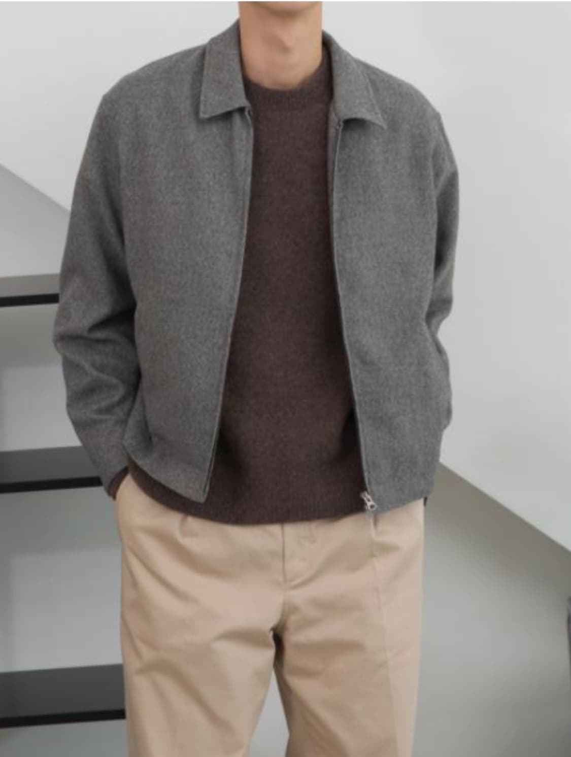 포터리 컴포트 크루넥니트 브라운 새제품 3사이즈 상품이미지4