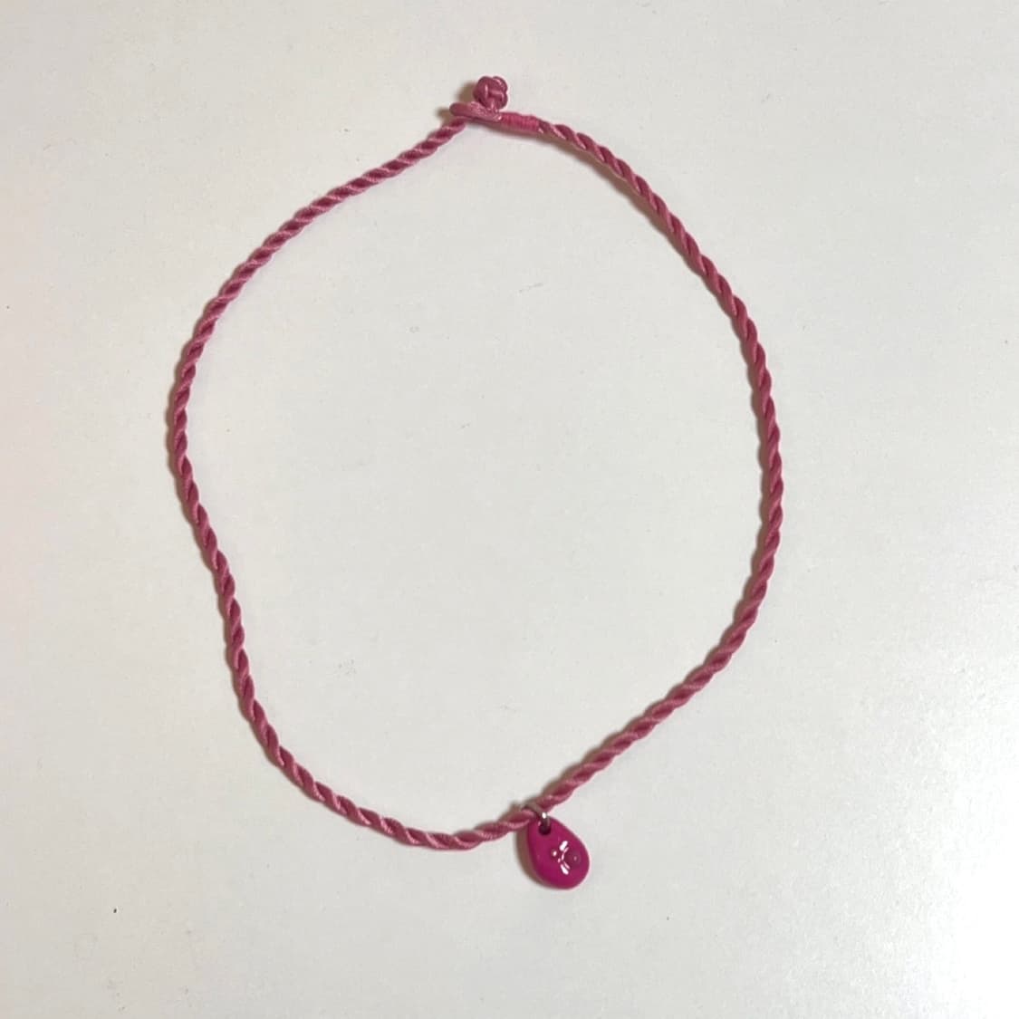 Nff pink tie necklace 엔프프 핑크 타이 목걸이 상품이미지1