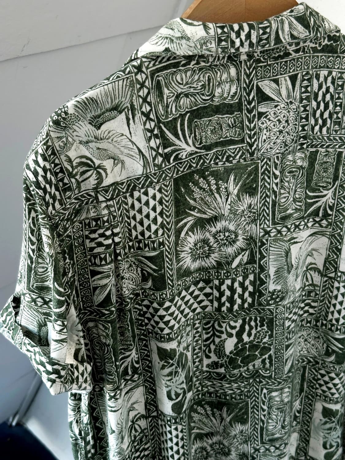 100% rayon design patterned H/S shirt 상품이미지8